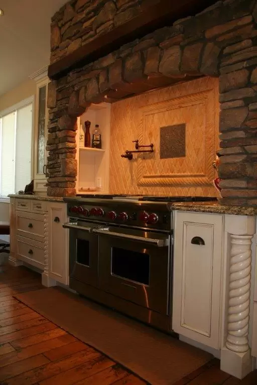 kitchen stove area